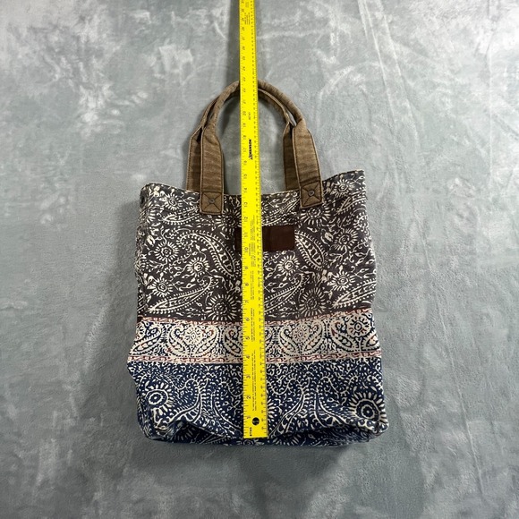 Abercrombie Fitch Y2K Tote Bag Womens Boho Canvas Casual Rustic Carry All Open - Picture 10 of 16